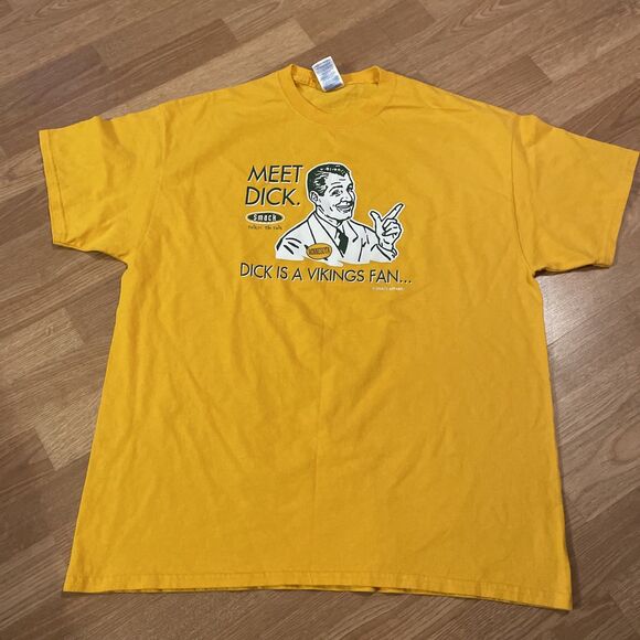 Minnesota Vikings Football Smack Talk “Don't be a Dick” Shirt  XL - Picture 3 of 9